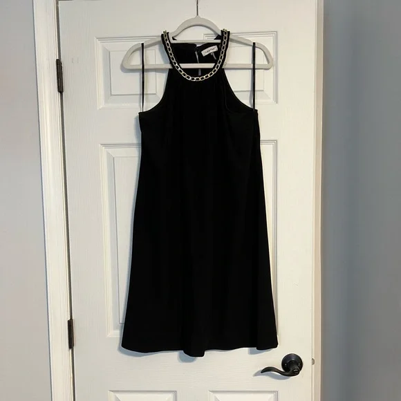 green emerald velvet dress Dress Chained Black Long Dress / S main image 0
